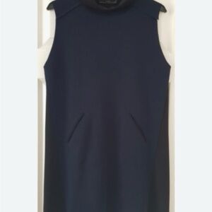 Zara Ponte Black  Navy Sleeveless Dress